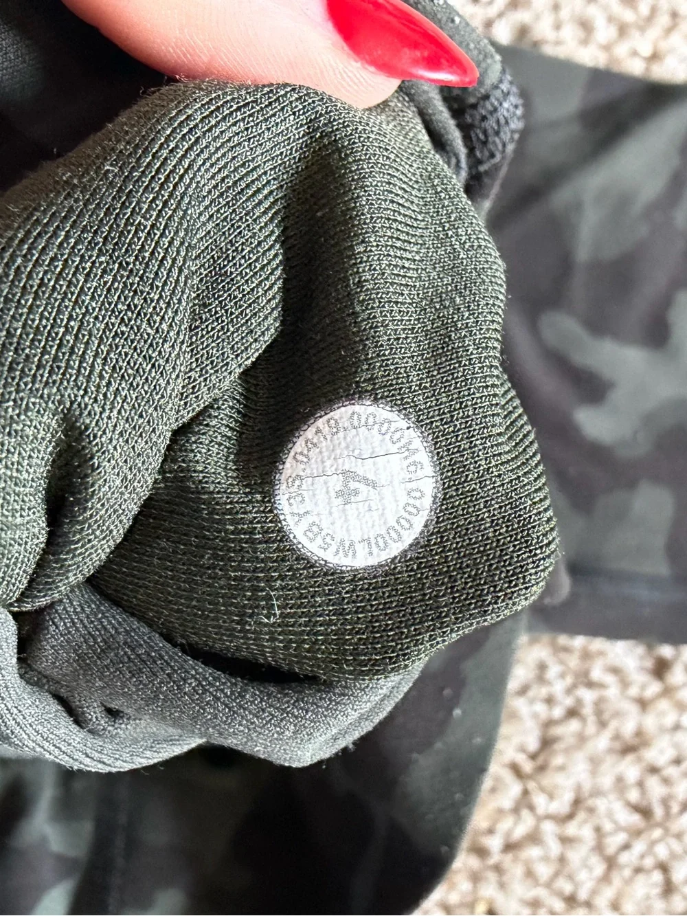 lululemon athletica Olive Camo Leggings